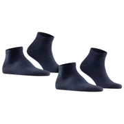 Falke Happy 2 Pack Sneaker Socks - Dark Navy