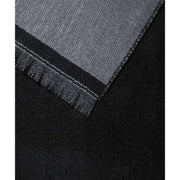 Falke Jacquard Weave Merino Wool Scarf - Black