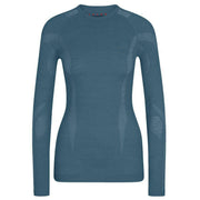 Falke Long Sleeve Wool Tech Shirt - Capitain Blue