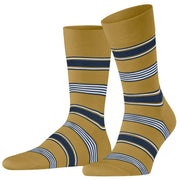 Falke Marina Stripe Socks - Brass Yellow