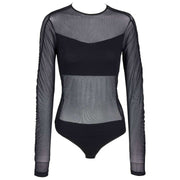 Body de hilo censurado de Falke Private - Negro