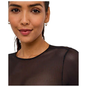 Body de tiras Falke Private Sheer Lines - Negro