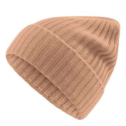 Falke Ribbed Cashmere Beanie - Camel Brown