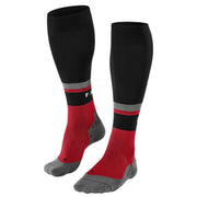 Falke RU Compression Energy Running Knee-High W3 Socks - Black/Scarlet Red