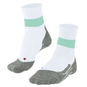 Falke RU Compression Stabilizing Running Socks - White/Teal