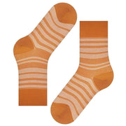 Falke Sensitive Sunset Stripe Socks - Orange