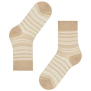 Falke Sensitive Sunset Stripe Socks - Pearl Beige