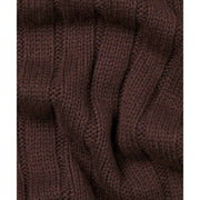 Falke Sporty Rib Cashmere Scarf - Dark Brown