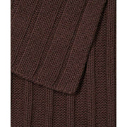 Falke Sporty Rib Cashmere Scarf - Dark Brown