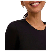 Falke Body Breve De Algodón Con Cuello Redondo Timeless - Negro