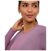 Body corto Falke Timeless Cotton Crew - Magnolia Lilac