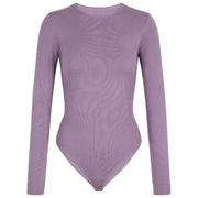 Body corto Falke Timeless Cotton Crew - Magnolia Lilac