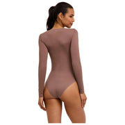 Body corto Falke Timeless Cotton Crew - Milkshake Brown