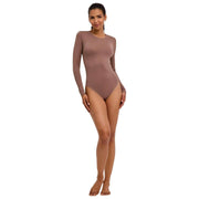 Body corto Falke Timeless Cotton Crew - Milkshake Brown