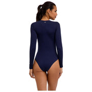 Body corto Falke Timeless Cotton Crew - Azul espacial