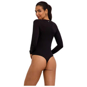 Falke Body Timeless De Algodón Con Cuello Redondo - Negro