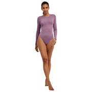Body Falke Timeless Cotton Crew String - Magnolia Lila