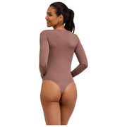 Body Falke Timeless Cotton Crew String - Milkshake Brown