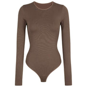 Body Falke Timeless Cotton Crew String - Milkshake Brown