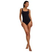 Falke Body sin mangas de algodón Timeless - Negro