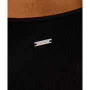 Falke Body sin mangas de algodón Timeless - Negro