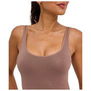 Body Falke Timeless Cotton Tank Brief - Milkshake Brown