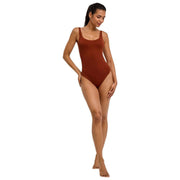 Body Falke Timeless Cotton Tank Brief - Mink Brown