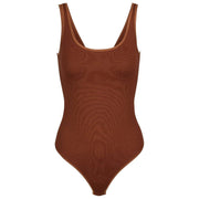 Body Falke Timeless Cotton Tank Brief - Mink Brown