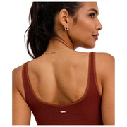 Body de tirantes de algodón Falke Timeless - Mink Brown