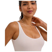 Falke Timeless Body De Tirantes De Algodón - Blanco Perla