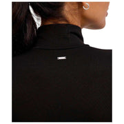 Falke Timeless Body Breve De Algodón Con Cuello Alto - Negro