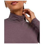 Falke Timeless Body Breve De Algodón Con Cuello Alto - Gris Hierro