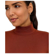 Falke Timeless Body breve de algodón con cuello alto - Mink Brown