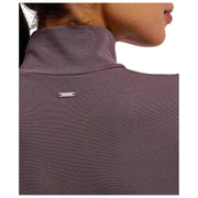 Falke Timeless Body De Algodón Con Cuello Alto Y Cordón - Gris Hierro