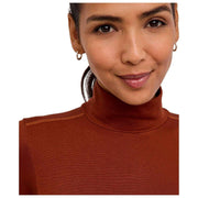 Falke Timeless Body De Algodón Con Cuello Alto Y Cordón - Mink Brown