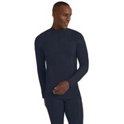 Falke Wool Tech Long Sleeve Zip Shirt - Space Blue