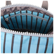 Mochila Roka Canfield B pequeña de lona reciclada - Rayas azules