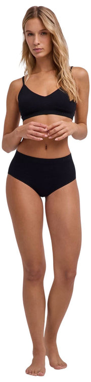 Falke Daily Seamless Calzoncillos De Cintura Media - Negro