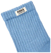 Calcetines Roka Windsor Solid Crew - Azul Fuerza Aérea