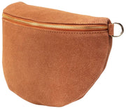 Bolso bandolera grande de ante Elie Beaumont - Bronceado