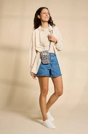Bolso para teléfono Hindbag Bill - Leopard Off White