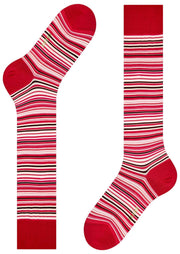 Calcetines hasta la rodilla Falke Microblock - Rojo geranio