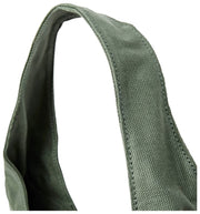 Bolso de hombro grande de lona de algodón Roka Hoxton - Verde Willow