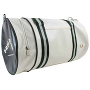 Fred Perry Classic Barrel Bag - Ecru Cream/Night Green