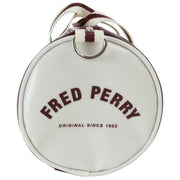 Fred Perry Classic Mini Barrel Bag - Oxblood/Ecru Crema