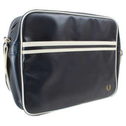 Fred Perry Classic Shoulder Bag - Navy/Ecru Cream