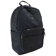 Fred Perry Mochila De Nylon Arrugado - Negro