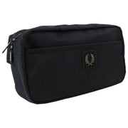 Fred Perry Bolso Bandolera De Nylon Arrugado - Negro