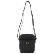 Fred Perry Bolso Lateral Pequeño De Nylon Arrugado - Negro