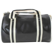 Fred Perry Mini Classic Barrel Bag - Black/Ecru Cream